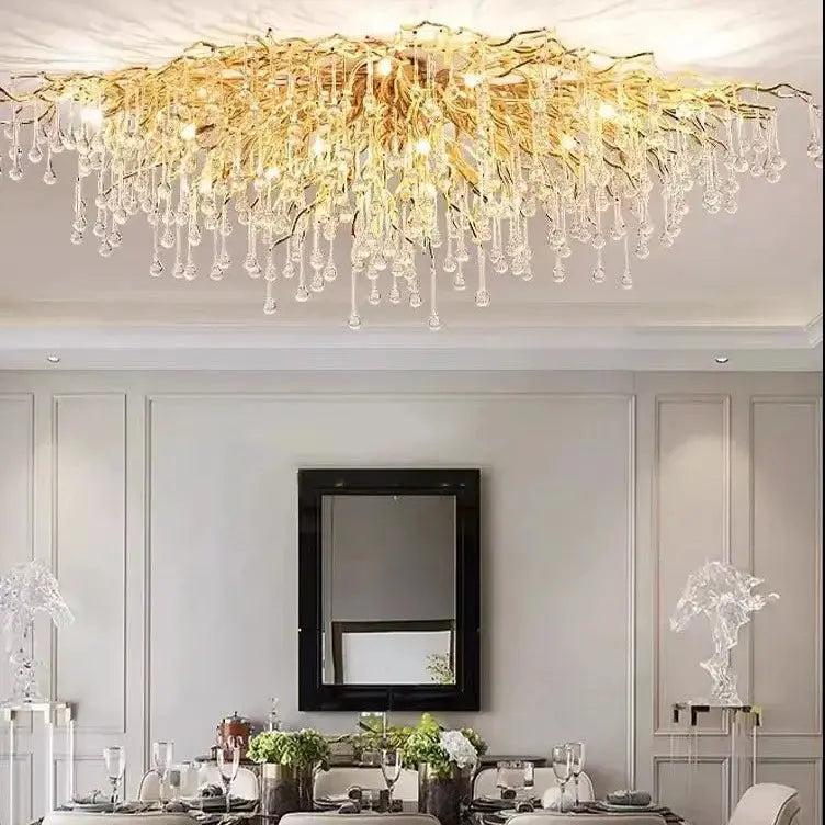 Ceiling Luxury Gold Crystal LED Chandelier — alternate product view 4