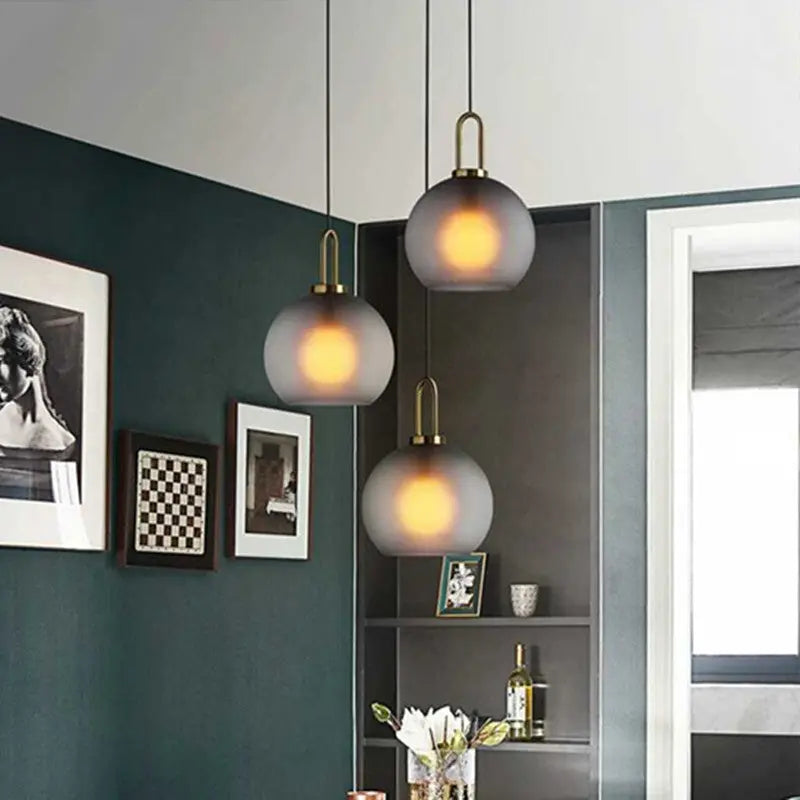 Glass Ball Modern Single Pendant Lights — alternate product view 9