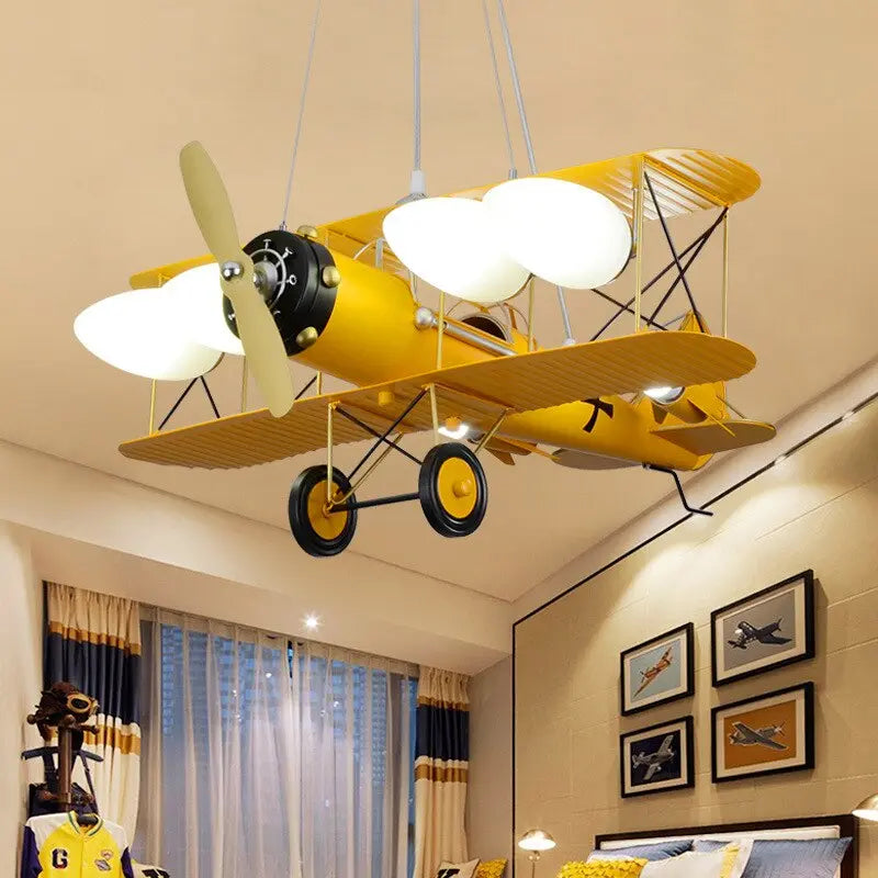 Kids Bedroom Airplane Chandelier — alternate product view 2