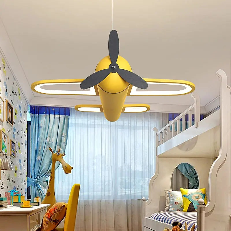 Modern Led Chandelier Airplane Lamp For Home Children Room — alternate product view 2
