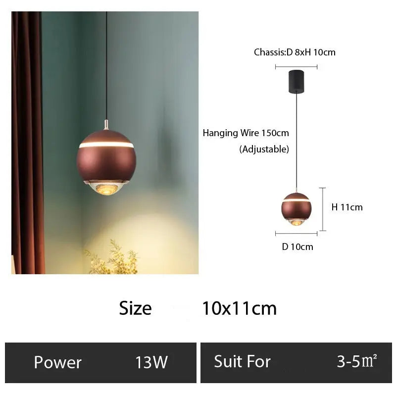 Decoration Reading Lighting LED Suspension Hanging Light — shown in an interior setting 3