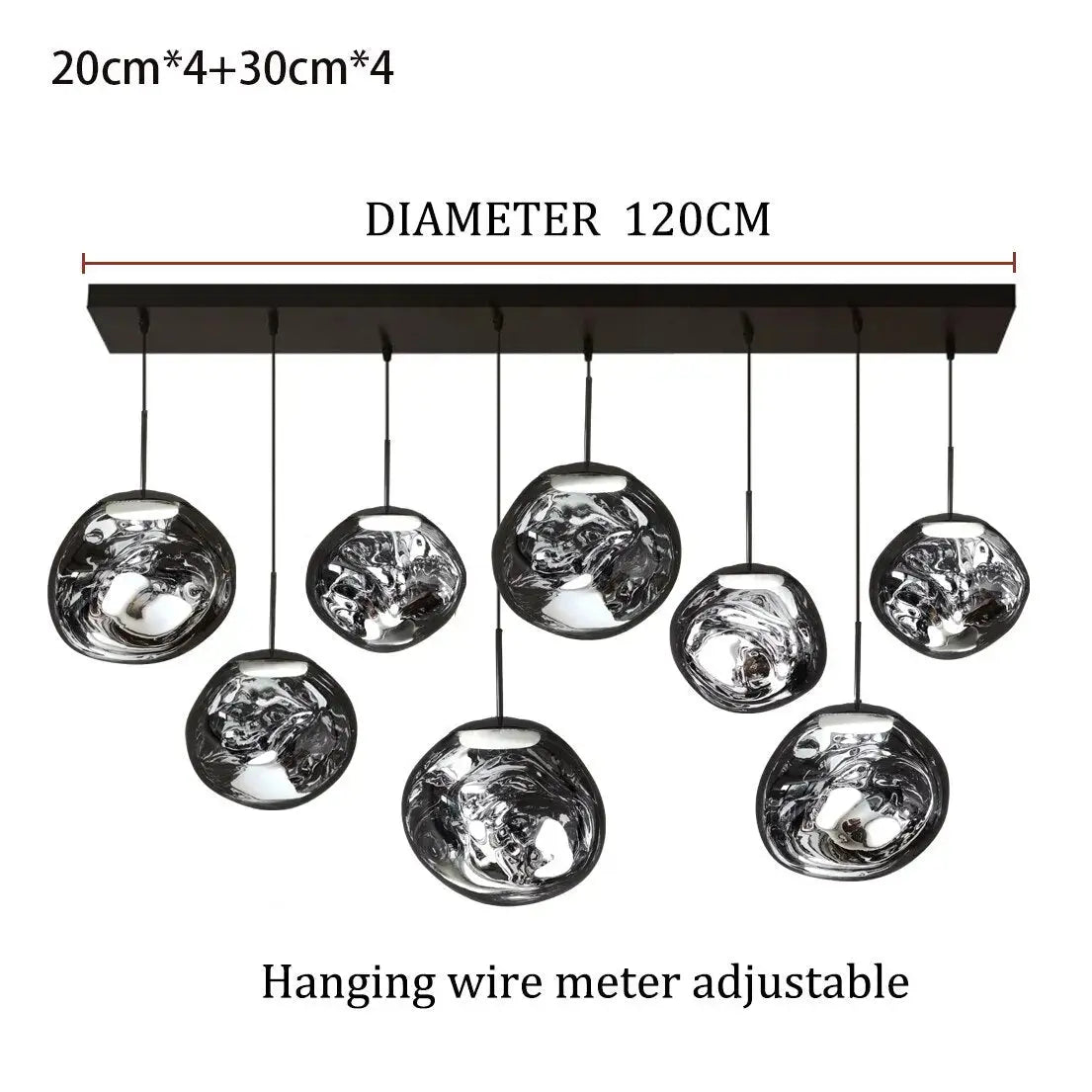 Modern Lava Nordic Chandeliers — alternate product view 6