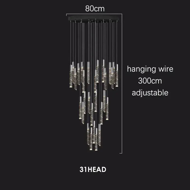 Modern Loft LED Chandelier — alternate product view 17