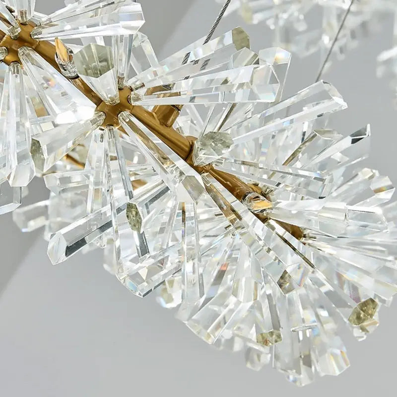 New Luxury Crystal Flower Chandelier — alternate product view 5