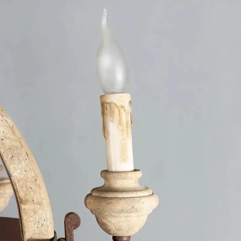 Rustic Wood Chandelier — alternate product view 4
