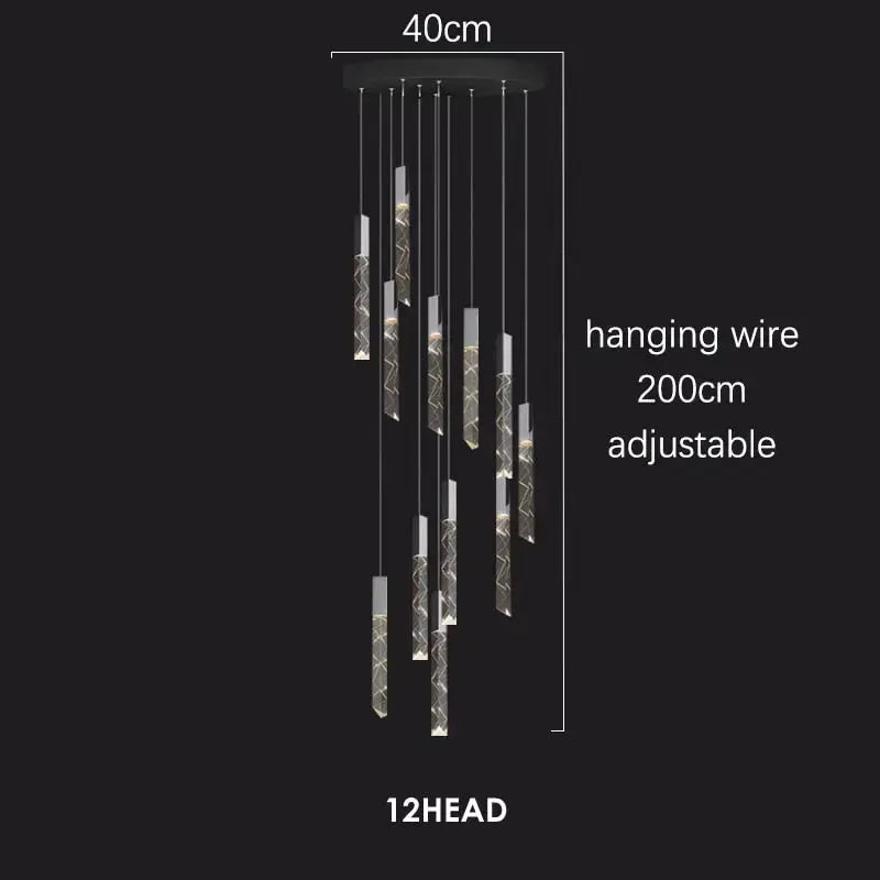Modern Loft LED Chandelier — alternate product view 14