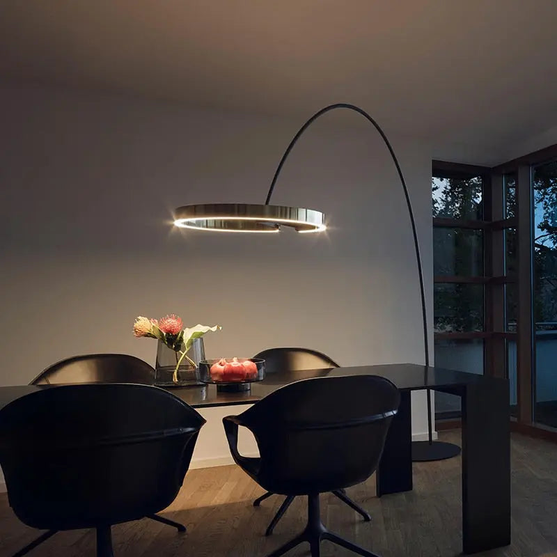 LED Light Round Rings Style Floor Lamp — alternate product view 4
