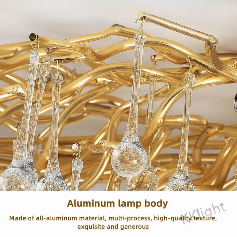 Ceiling Luxury Gold Crystal LED Chandelier — alternate product view 7