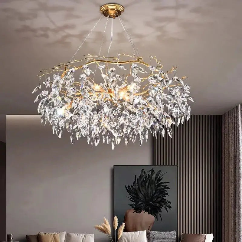 Modern Luxury Gold Crystal Art Decor Chandelier — product view