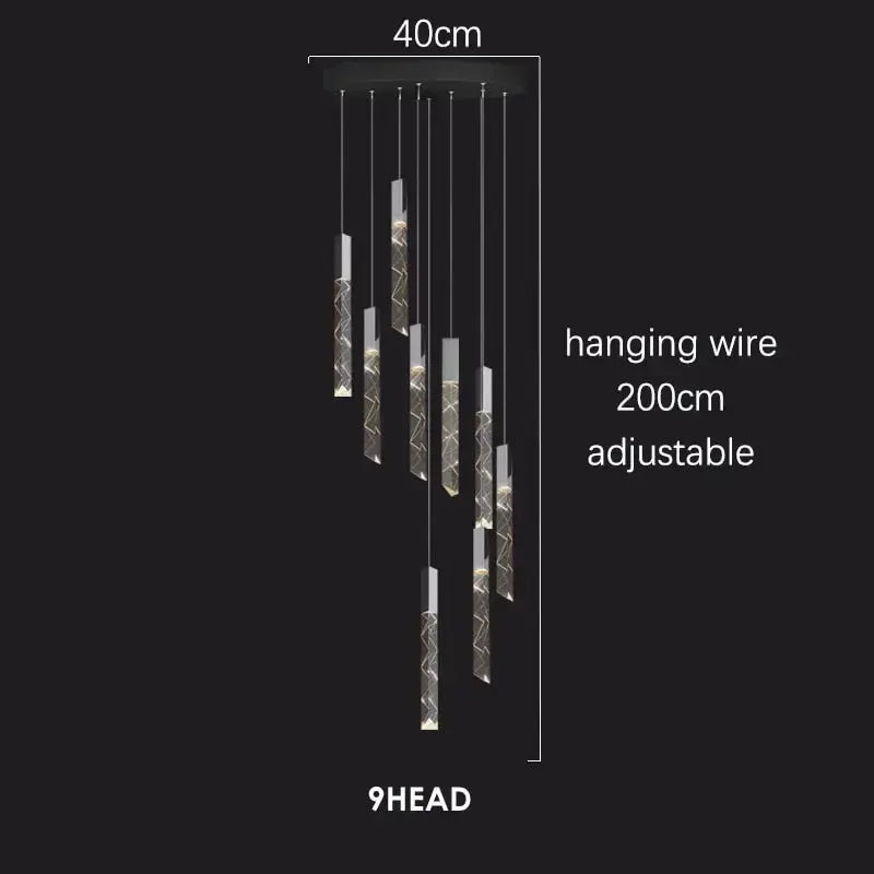 Modern Loft LED Chandelier — alternate product view 13