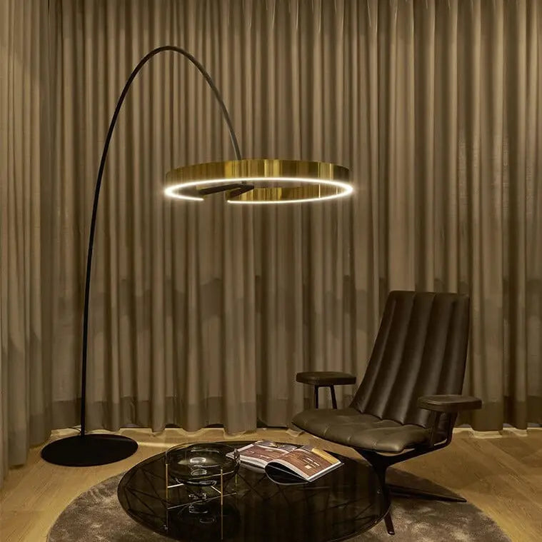 LED Light Round Rings Style Floor Lamp — alternate product view 5