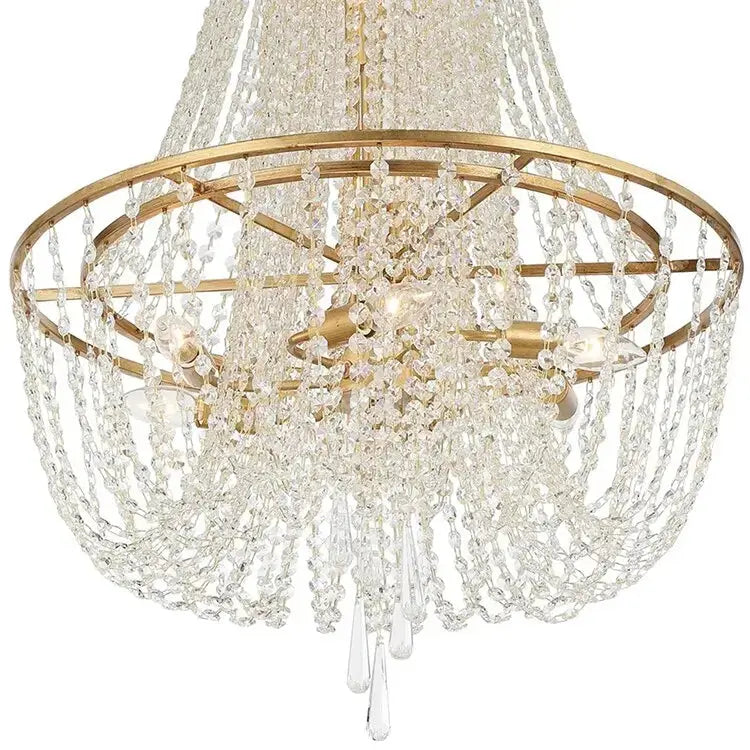 French Hanging Crystal Chandelier — alternate product view 2