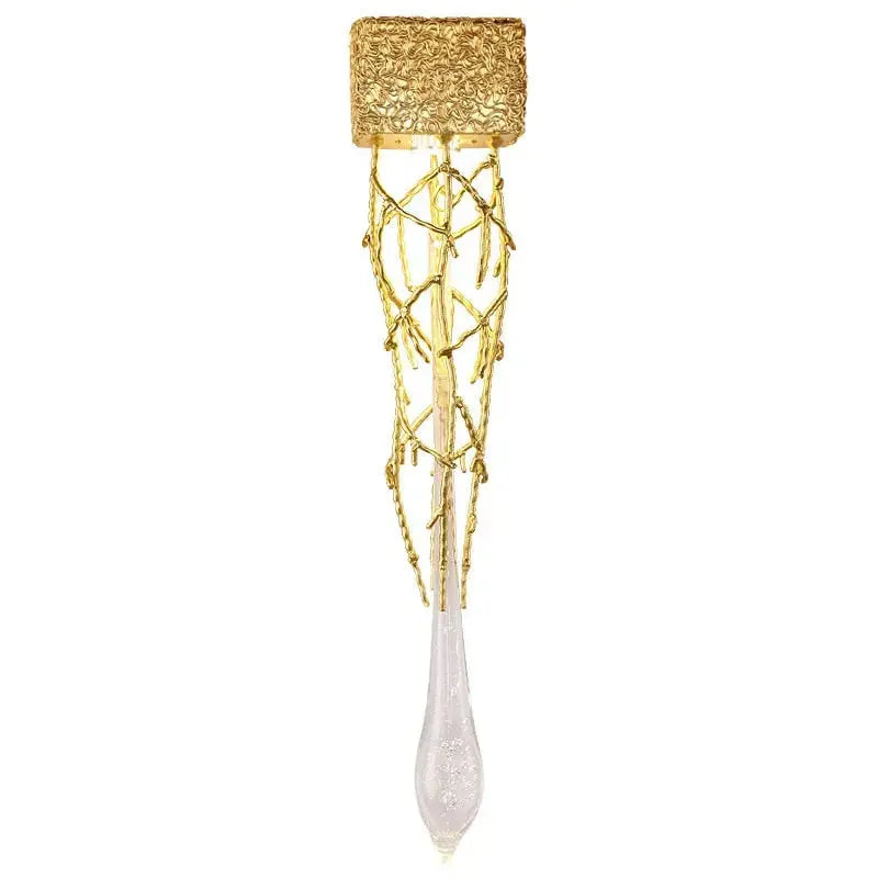 Nordic Transparent Crystal Gold Wall Lamp — product view