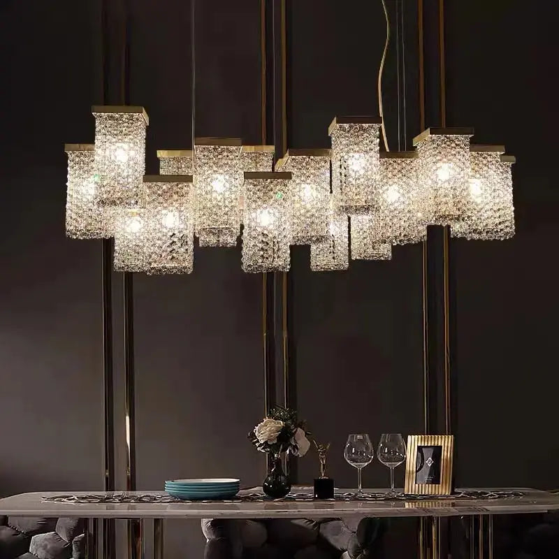 Italian Smoky Crystal Contemporary Chandelier — alternate product view 2