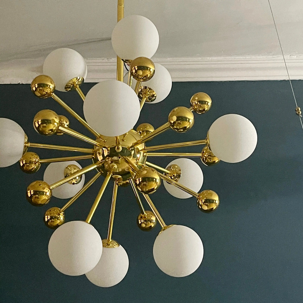 Modern Sputnik Glass Ball Chandelier — alternate product view 8