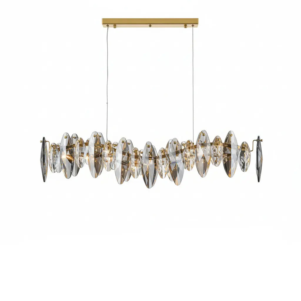 Wave Modern Crystal Designer Chandeliers — alternate product view 1