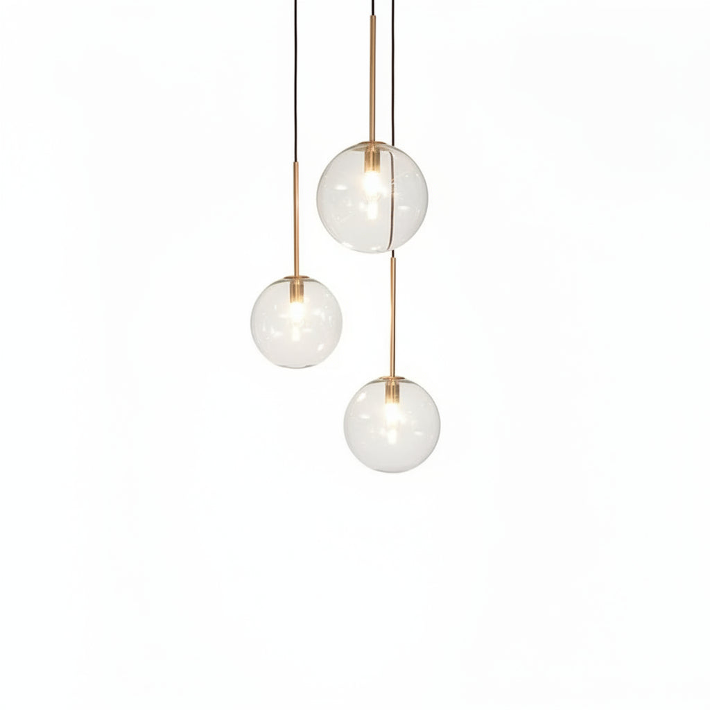 Modern Luxury Glass Ball Chandelier — product view