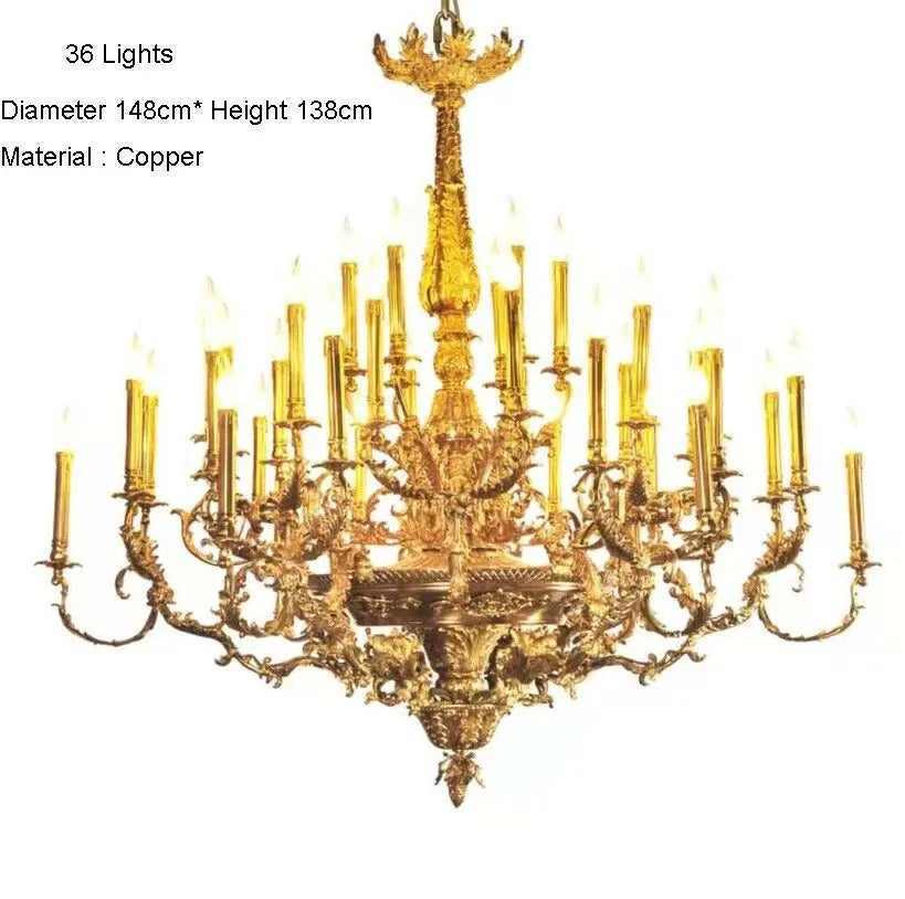French Copper Luxury Chandelier — alternate product view 15