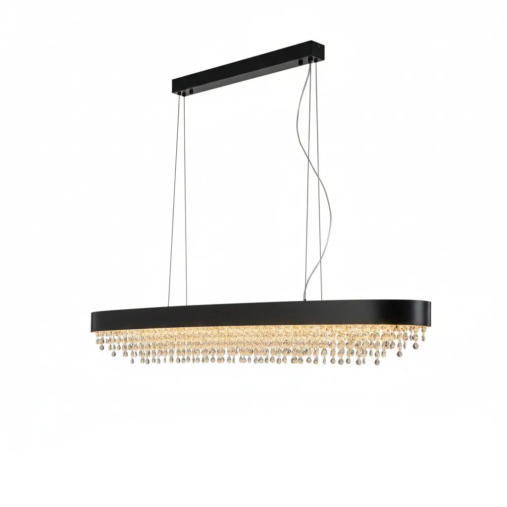 Modern Dining Room Crystal Chandelier — alternate product view 1