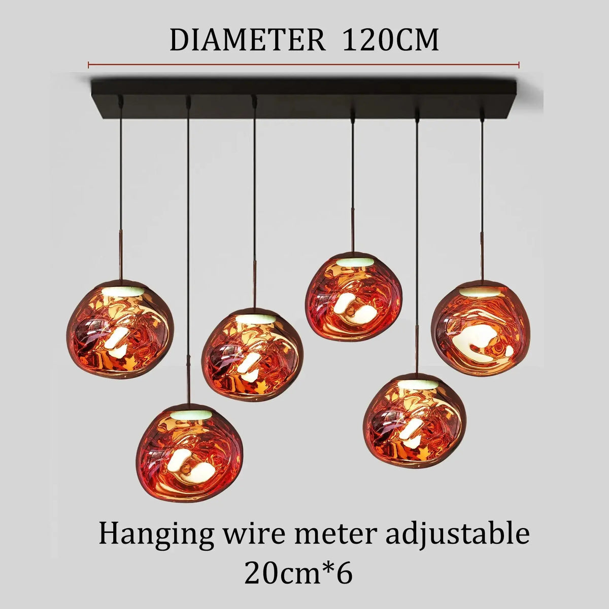 Modern Lava Nordic Chandeliers — alternate product view 11