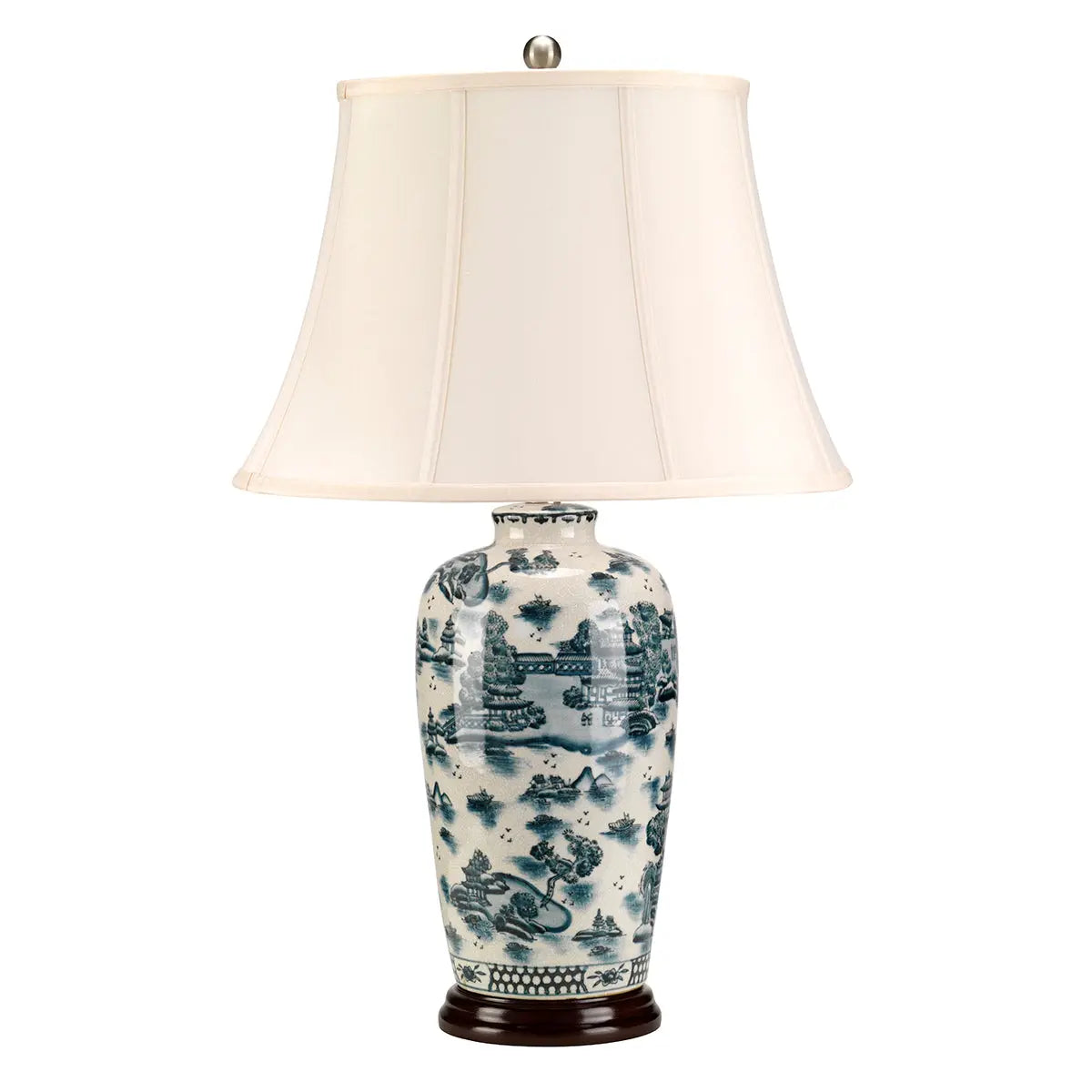 Traditional Blue Table Lamp — alternate product view 1