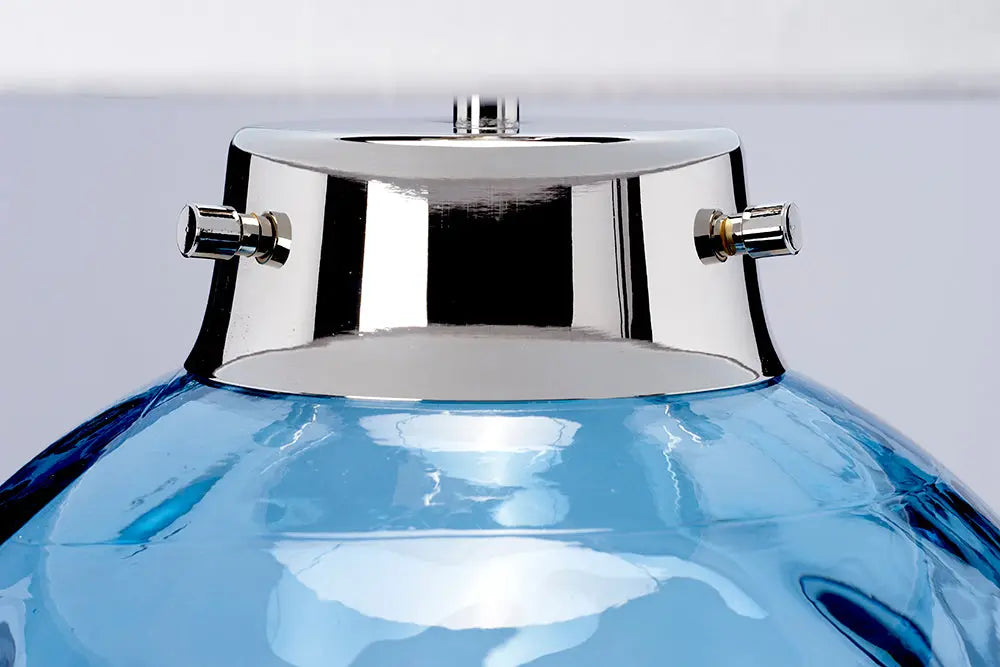 Kara Table Lamp - Blue — close-up design detail