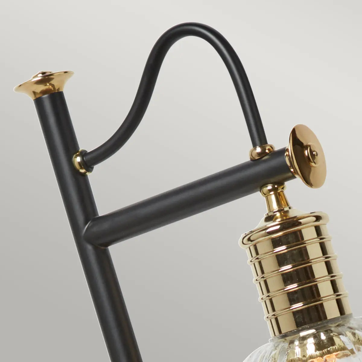 Douille Table Lamp - Black/Polished Brass — close-up design detail