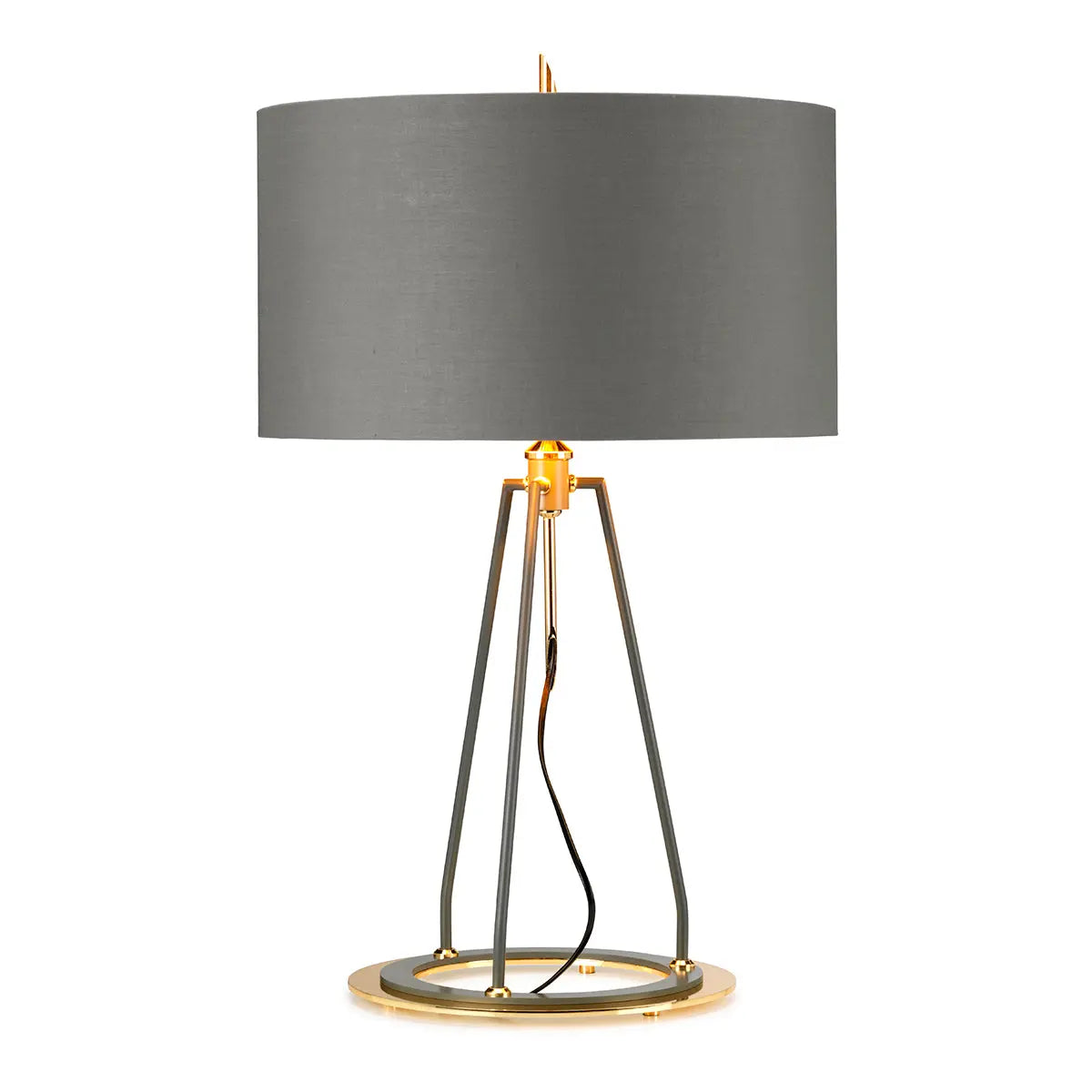 Ferrara Table Lamp - Grey and Polished Gold — product view