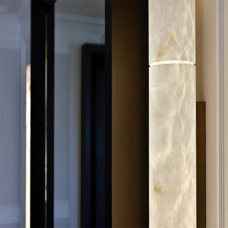 Alabaster Linear Stone Light Wall Sconce — alternate product view 2