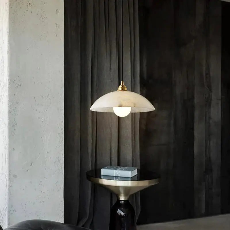 Alabaster Dome Pendant Light — alternate product view 4