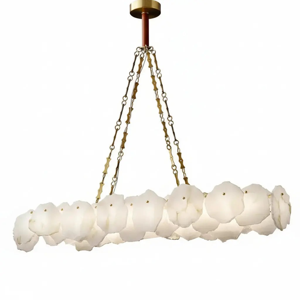 Bethan Modern Linear Marble Chandelier — alternate product view 1