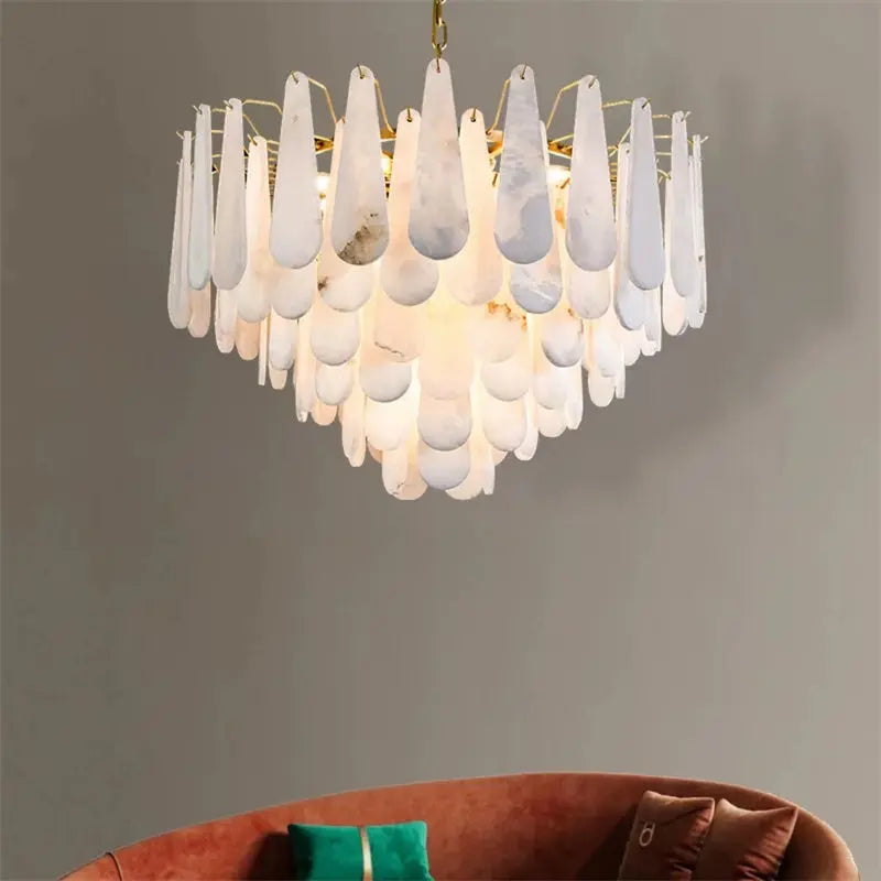 Alabaster Foyer Chandelier — alternate product view 5