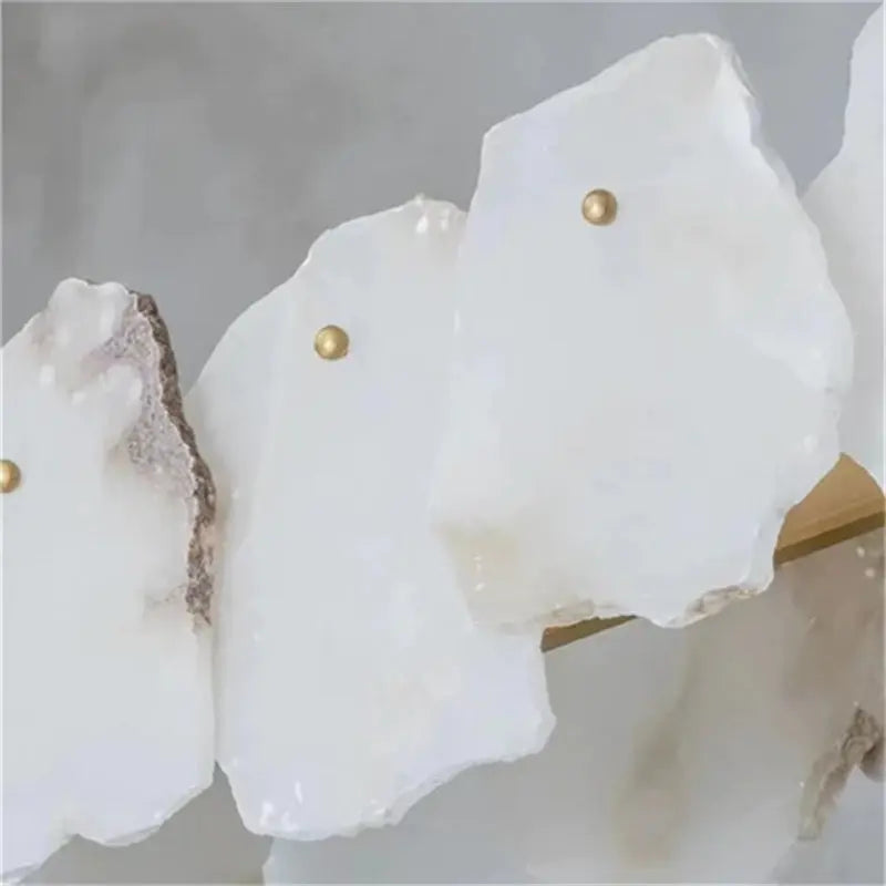 Alabaster Modern Snowflake Chandelier — alternate product view 3