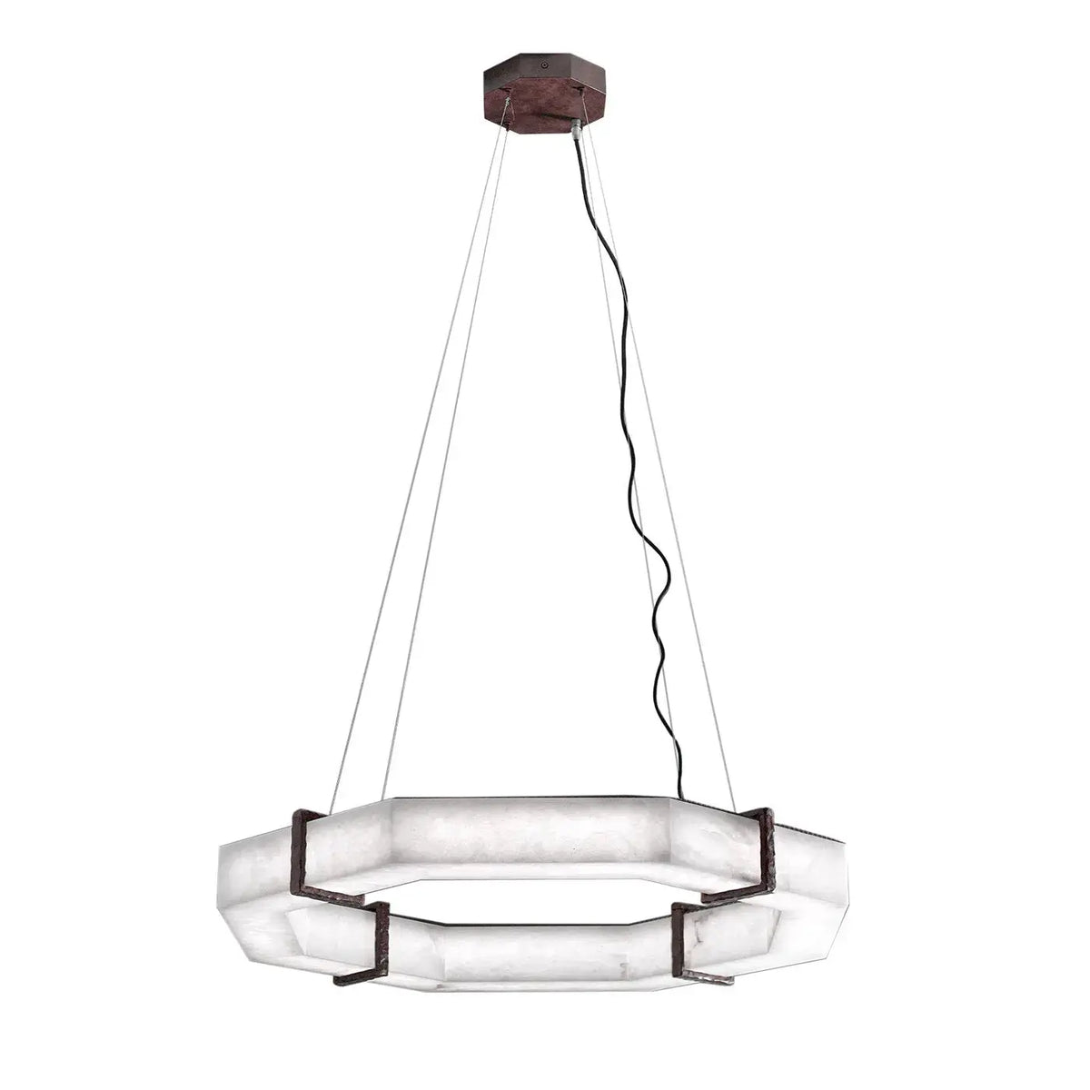 Modern Creative Retro Alabaster Chandelier — alternate product view 1