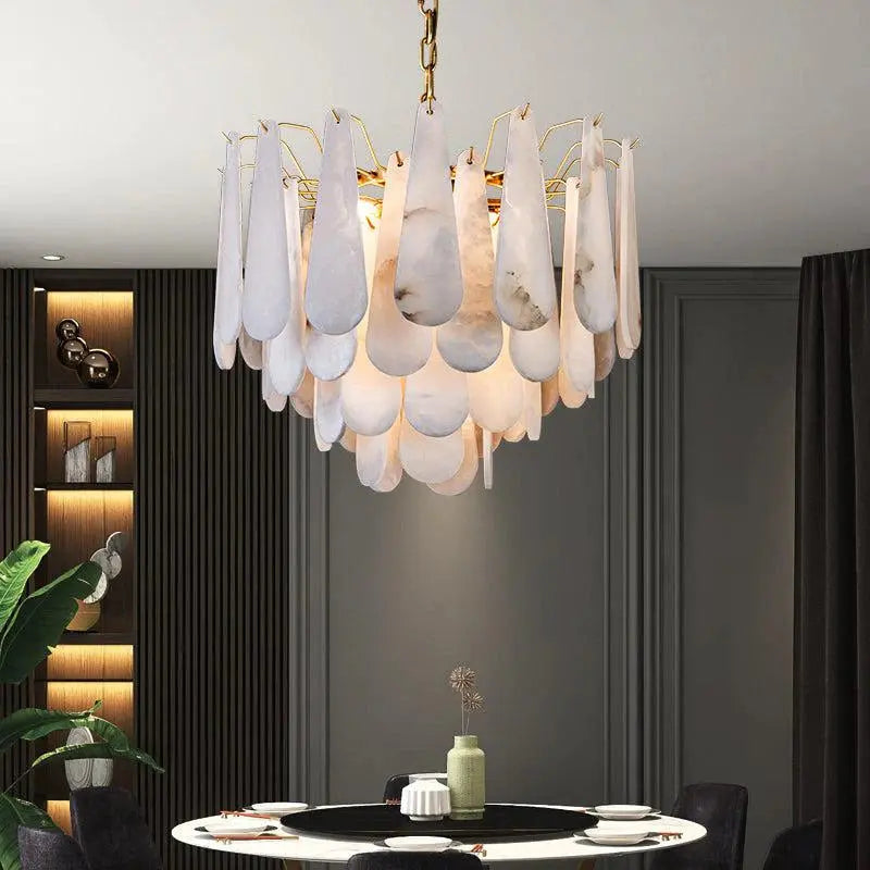 Alabaster Foyer Chandelier — alternate product view 7