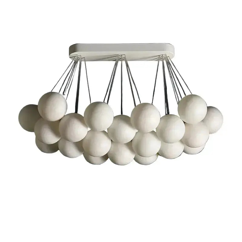 Rectangular Balls Alabaster Chandelier — alternate product view 1
