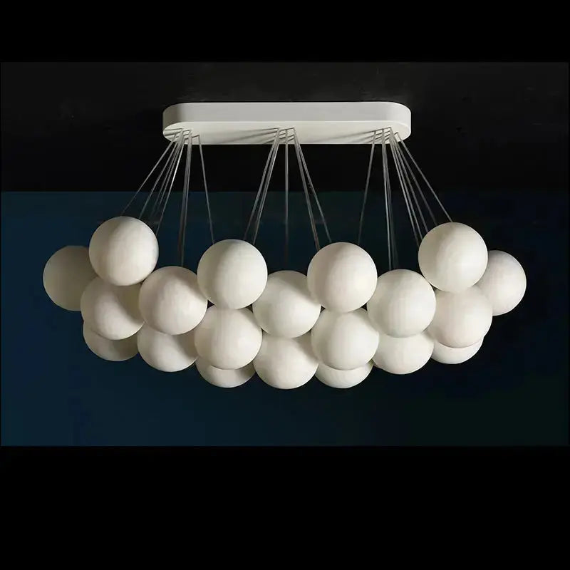 Rectangular Balls Alabaster Chandelier — alternate product view 7