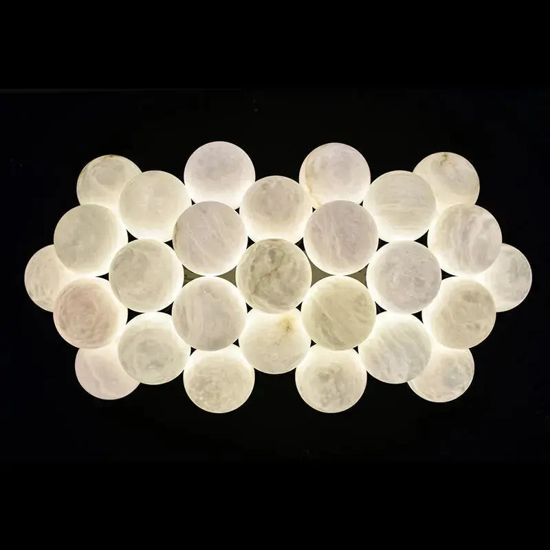 Rectangular Balls Alabaster Chandelier — alternate product view 9