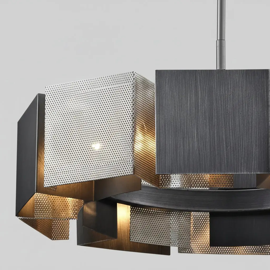 Industrial Style Black Metal Chandeliers — alternate product view 6