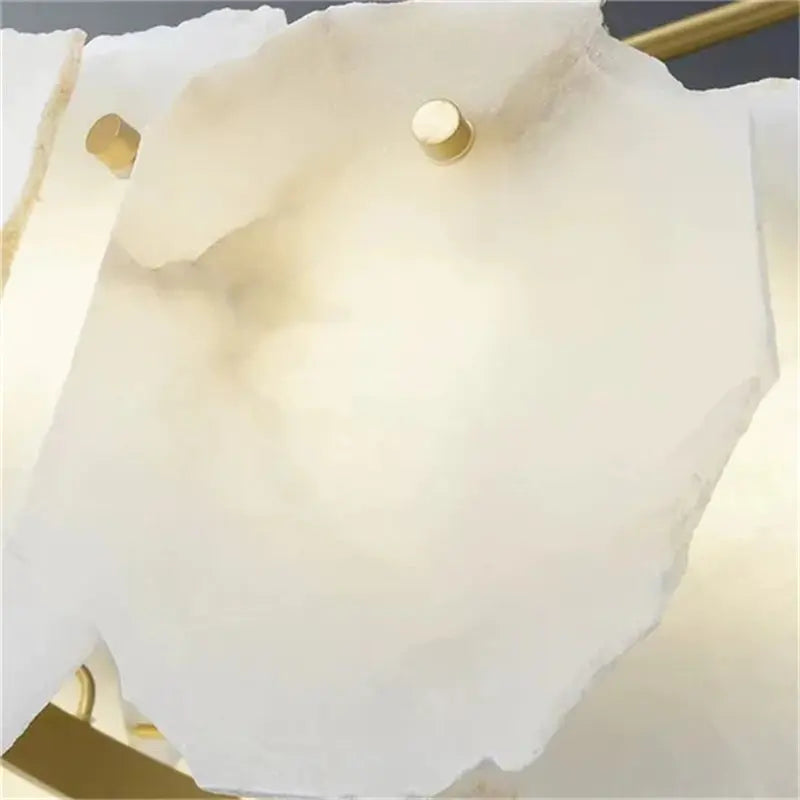 Alabaster Modern Snowflake Chandelier — alternate product view 4
