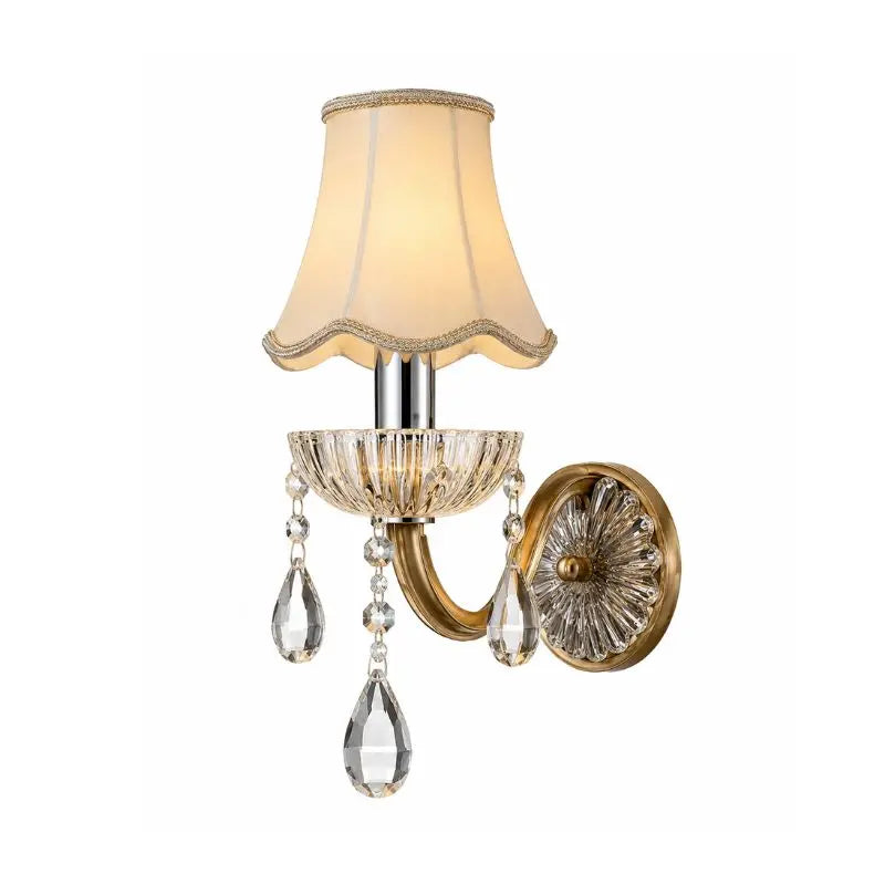Banquet Hall Hallway Hotel Crystal Wall Lights — shown in an interior setting 4