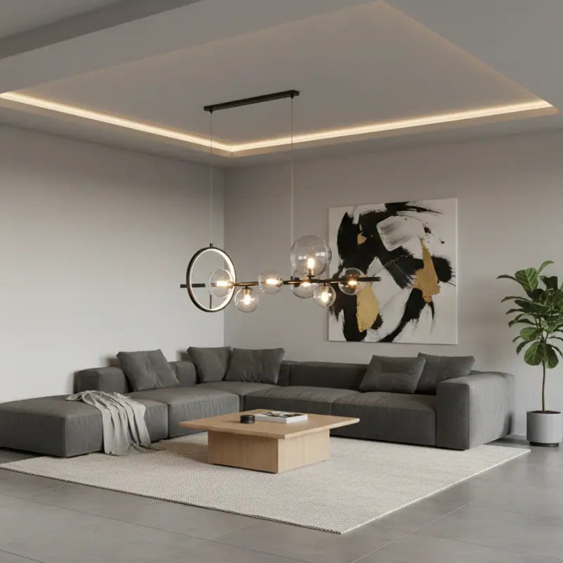 Creative Glass Bubble Ball Chandelier — alternate product view 2