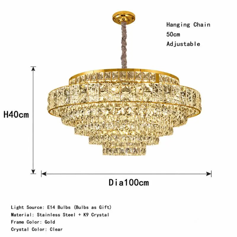 Crystal Elegant Chandelier Design — close-up design detail 2
