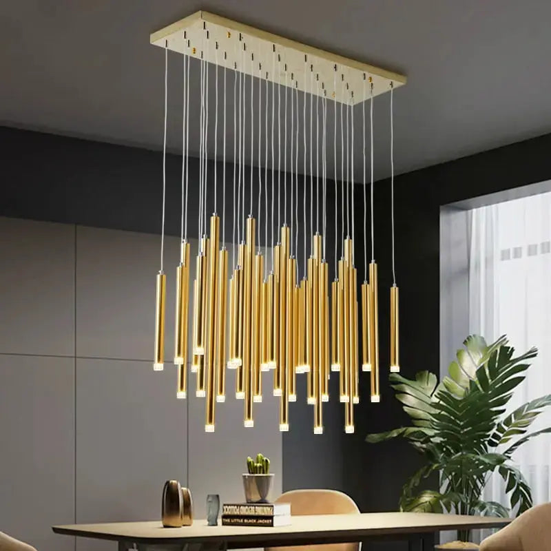 Modern Tube Combination Chandelier — product view