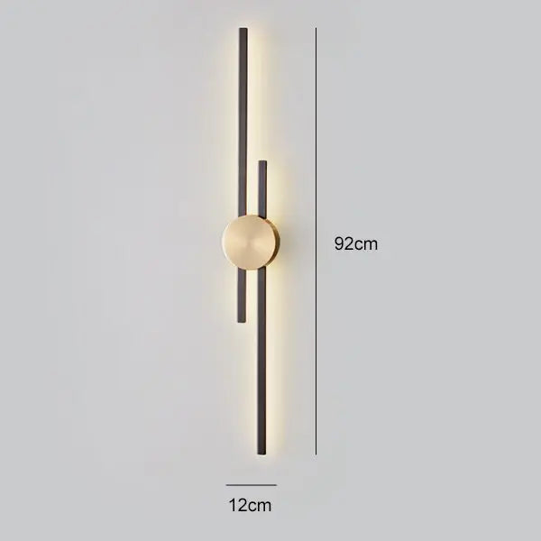Luxury Minimalist Creative Copper Wall Light — alternate product view 9