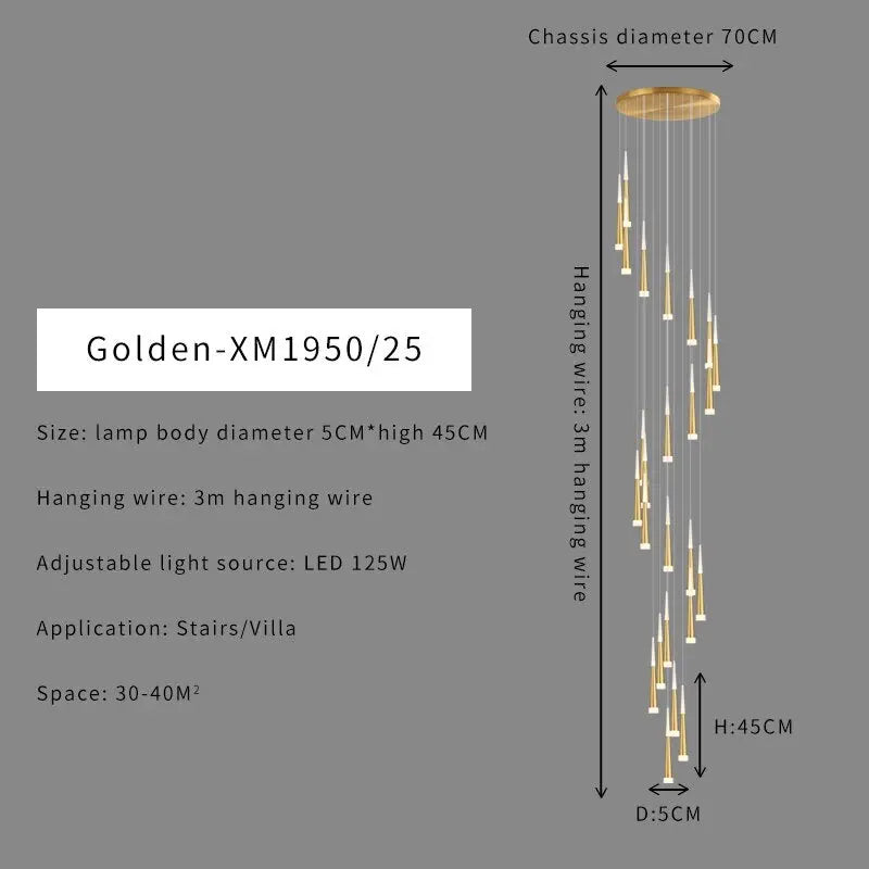 Duplex Stair Chandelier — alternate product view 18