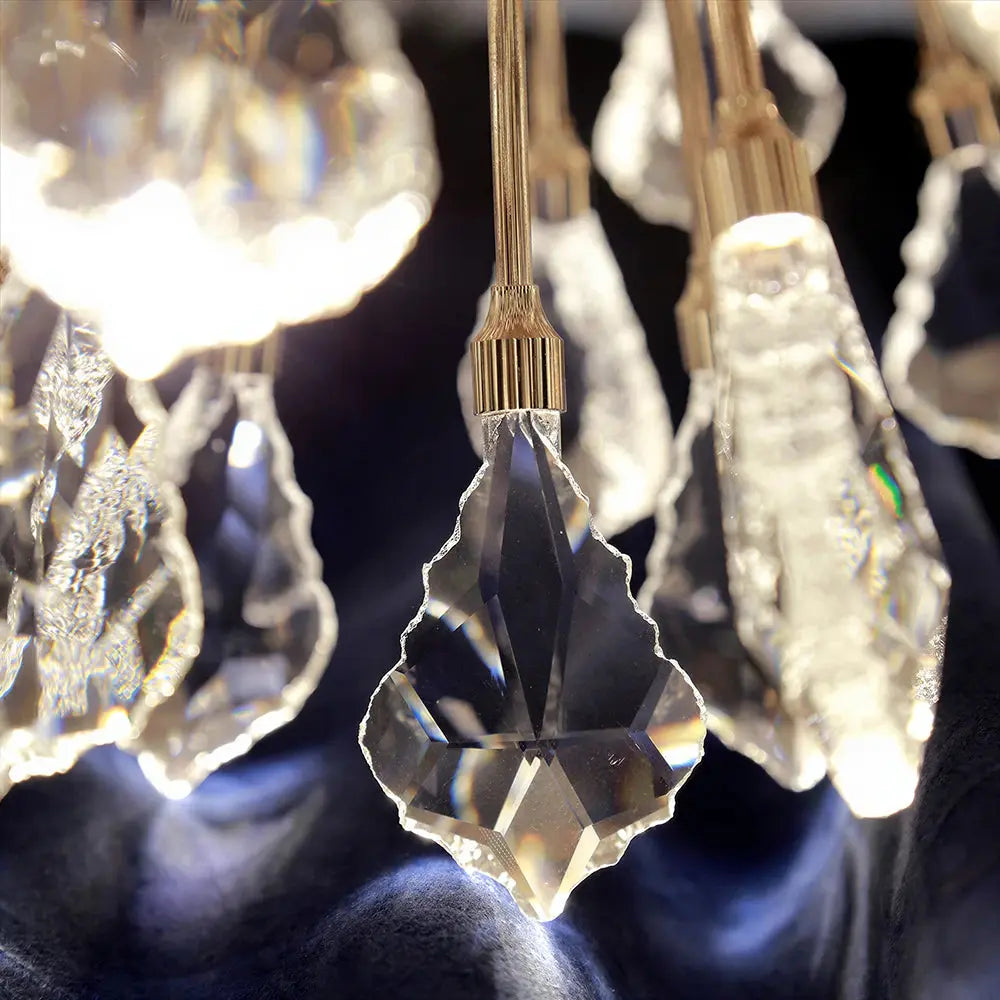 Aurelia Gold Crystal Starburst Chandelier — alternate product view 4
