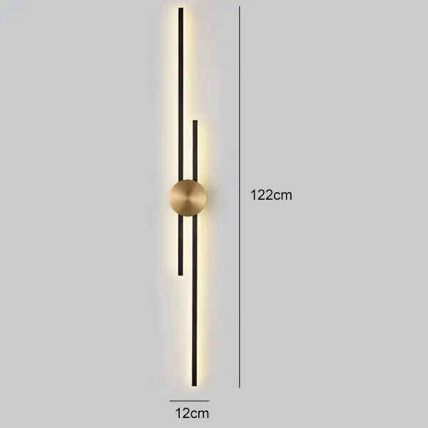 Luxury Minimalist Creative Copper Wall Light — alternate product view 13