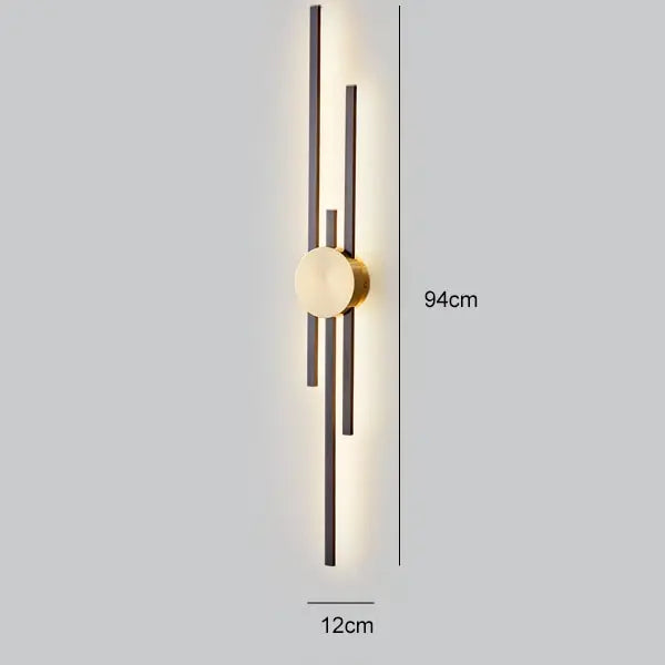Luxury Minimalist Creative Copper Wall Light — alternate product view 15