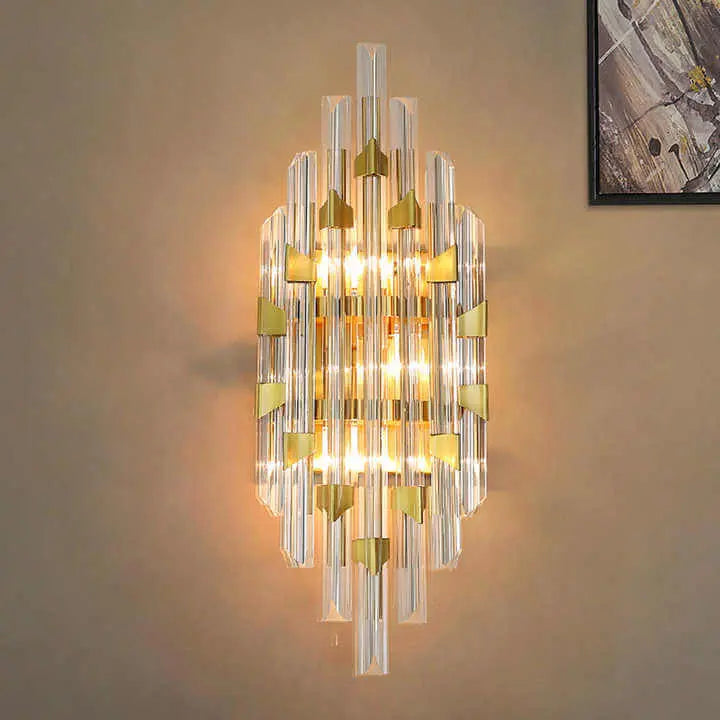 Nordic Iron Crystal Designer Wall Sconce — alternate product view 1